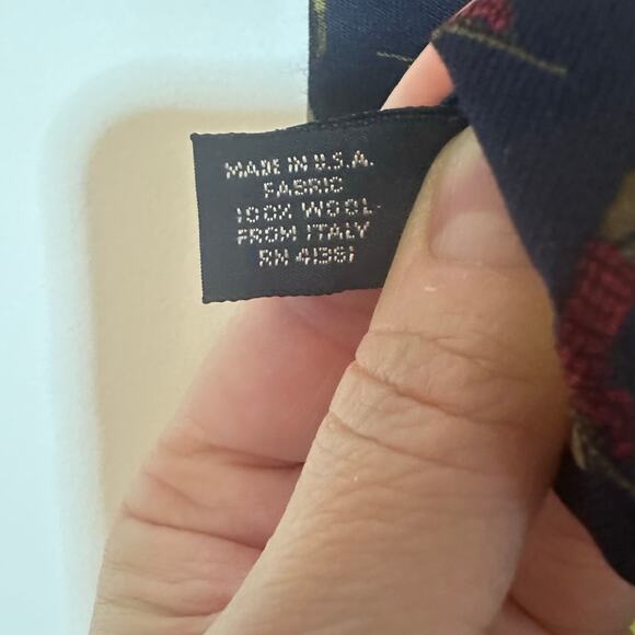 Polo Ralph Lauren Blue Vintage Pheasant Hunter Tie Italy 100% Wool Made in USA - Picture 8 of 9